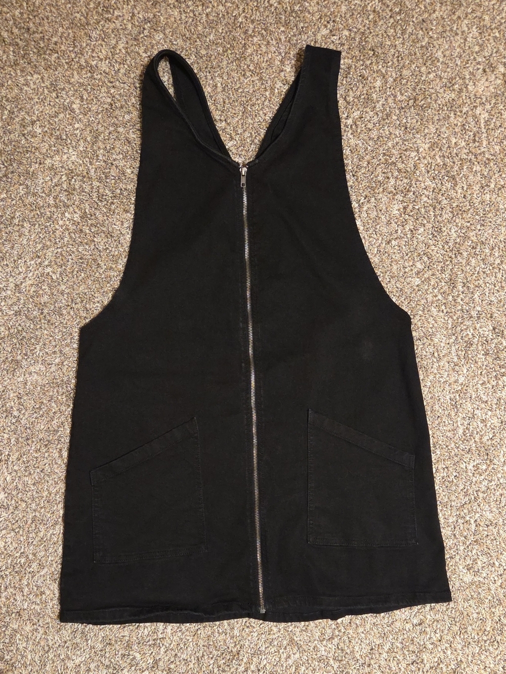 SO Black Zip-Up Denim Mini Dress